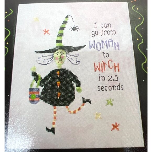 Woman To Witch Cross-Stitch Pattern By Poppy Kreations - Picture 1 of 3